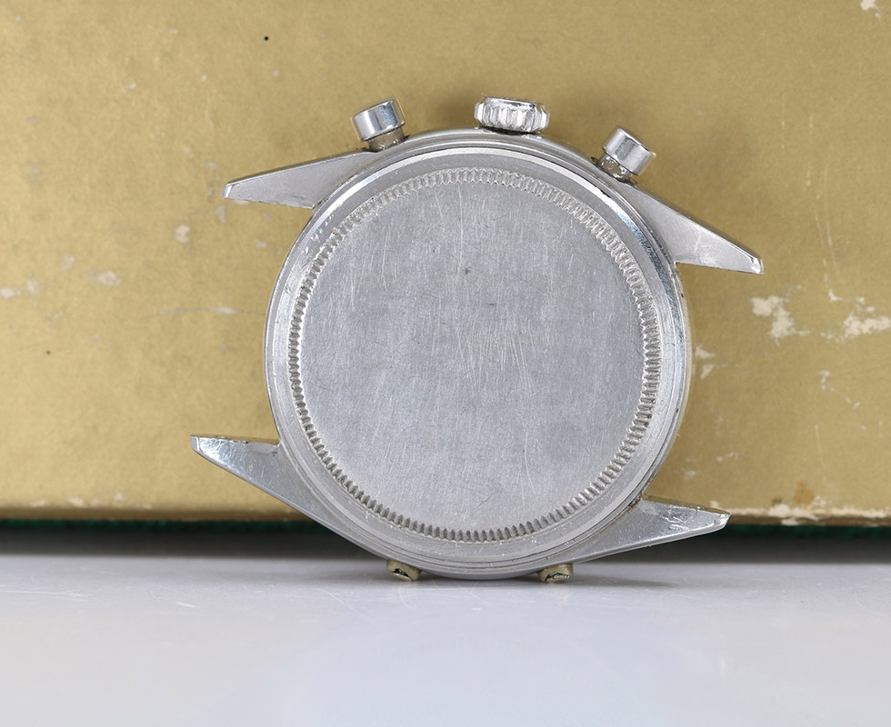 Back Of 1953 Rolex Dato-Compax Ref. 6036 aka Jean-Claude Killy