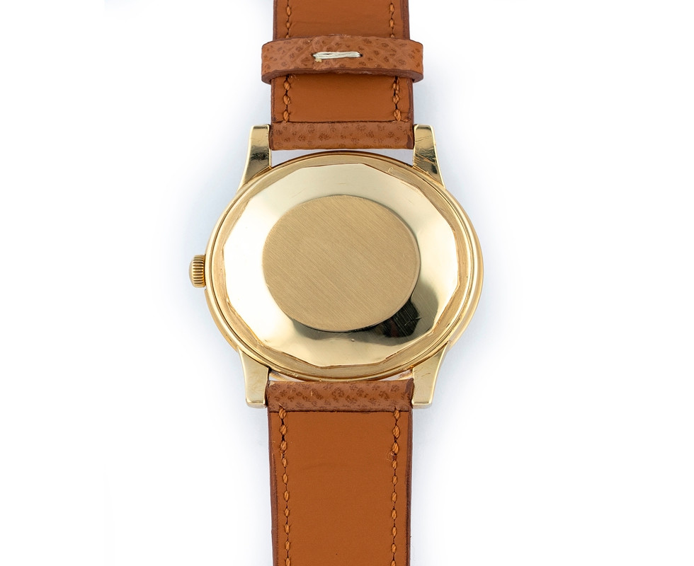 Back Of 1958 Vacheron & Constantin 18K Gold Automatic Wrist Watch Ref. 6038