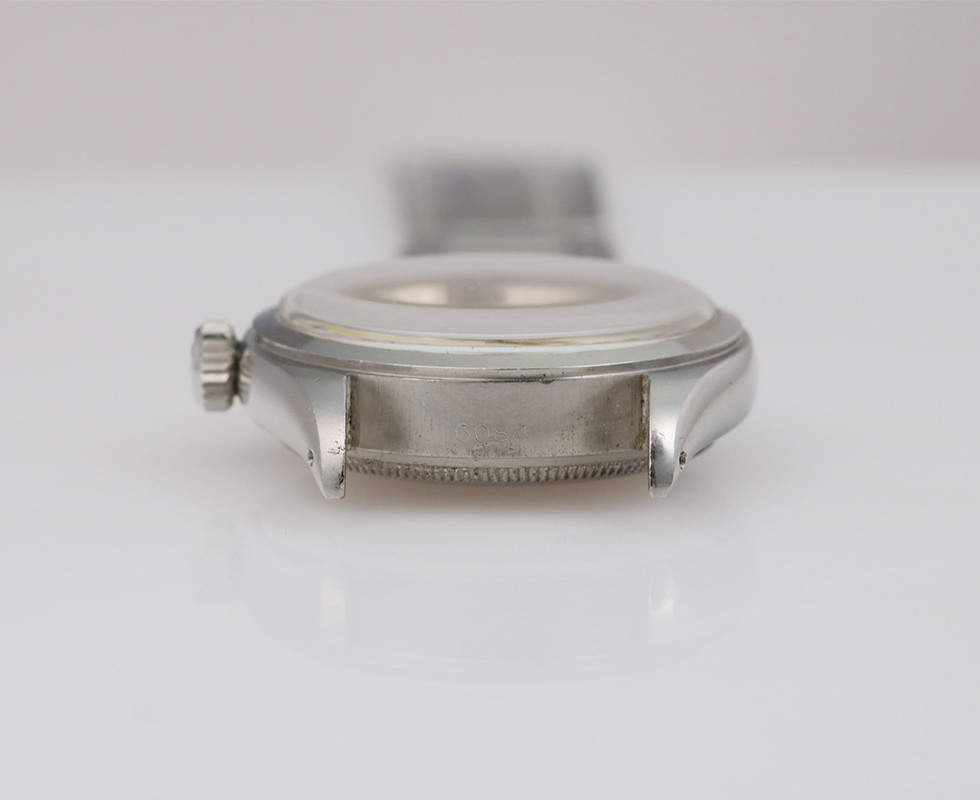 Between Lugs Of 1952 Rolex Oyster Perpetual Stainless Steel Wrist Watch Ref. 6084