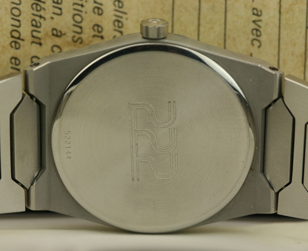 Case Back Of 1970's Vacheron Constantin Model 222 Designed by Gerald Genta With Guarantee Papers