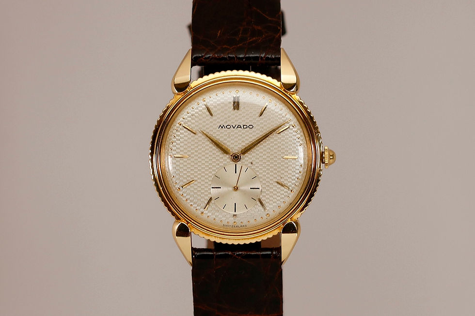 1950's Movado Yellow Gold Dress Watch