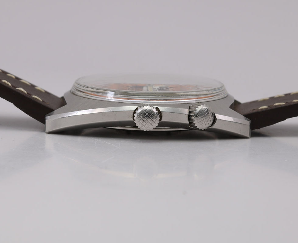 Crown Side Of 1970's Glycine Airman SST aka 'Pumpkin' Ref. 323.1219