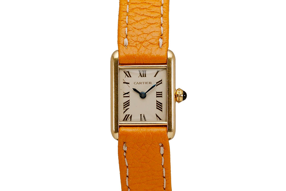 1970's Cartier London Tank Gold Watch