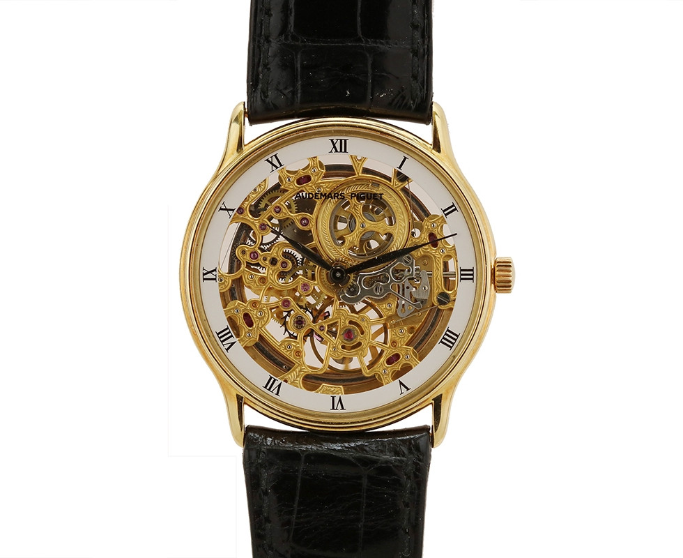 Audemars Piguet Skeletonized Gold Vintage Dress Watch Ref. 14232BA