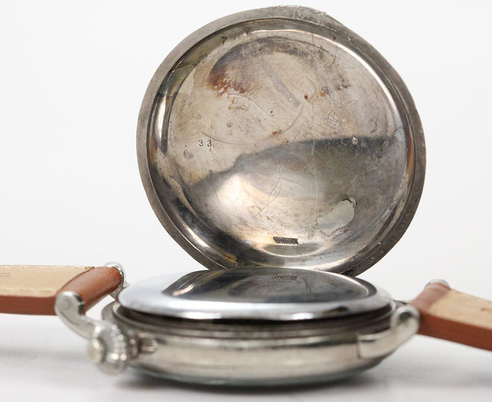 Inner Case Back Of 1934 Longines Avigation Hack Watch Type A-7 For The U.S. Army