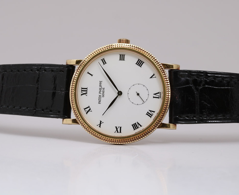 2005 Patek Philippe Calatrava 18K Yellow Gold Wrist Watch Ref. 3919J
