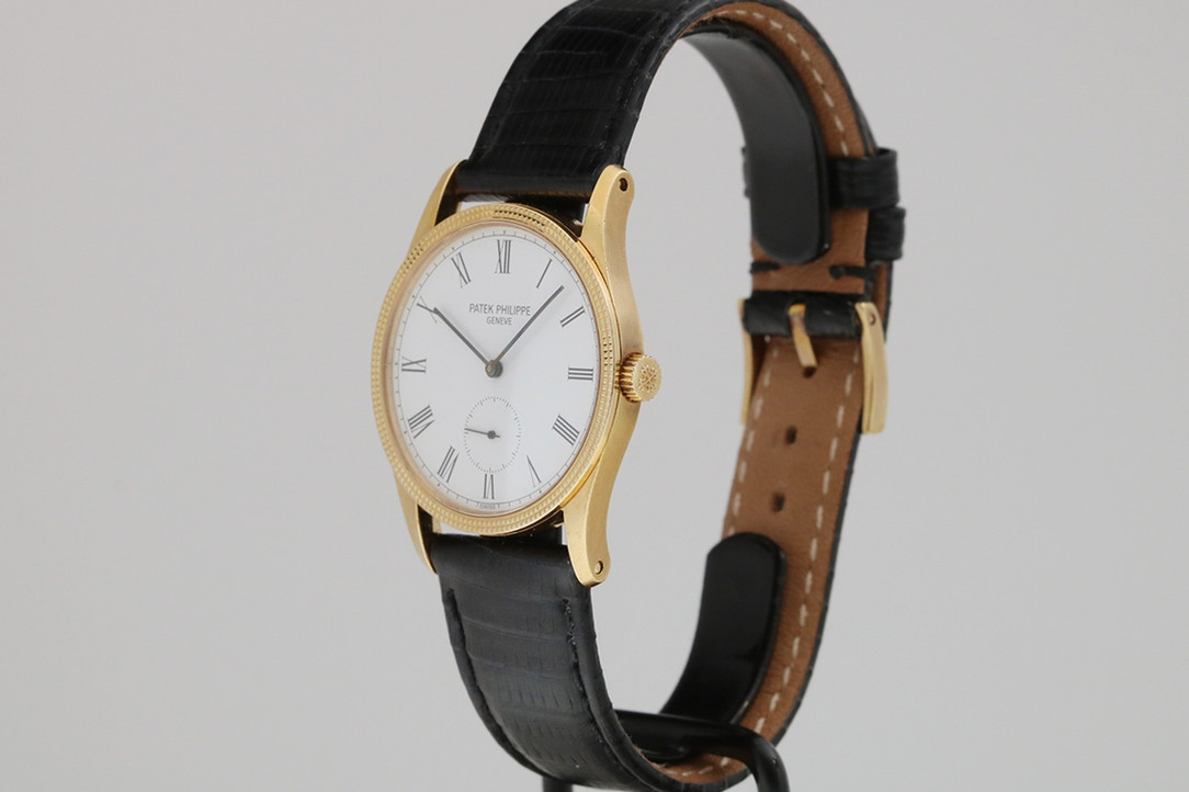 1991 Patek Philippe Calatrava Ref. 3796J 18K Yellow Gold Wrist Watch