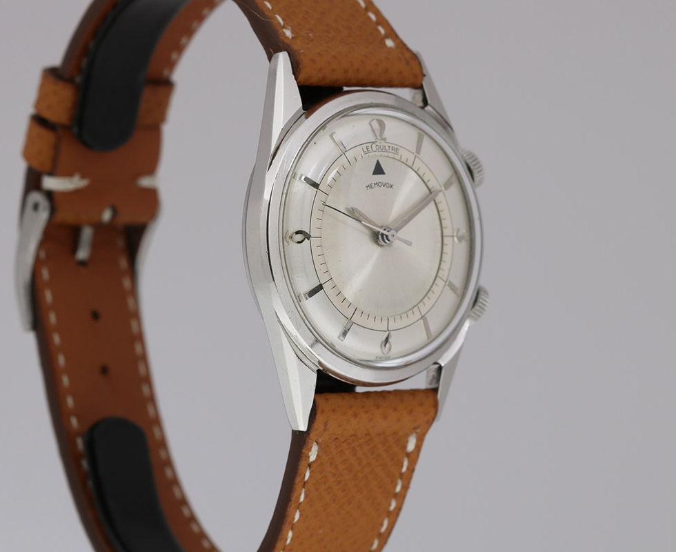 1960's LeCoultre Stainless Steel Memovox Alarm Watch Ref. 2404