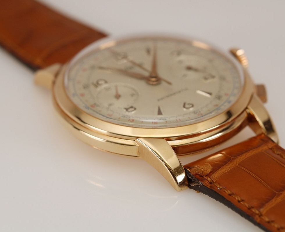 1940's Vetta Pink Gold Vintage Chronograph Ref. 1903 1