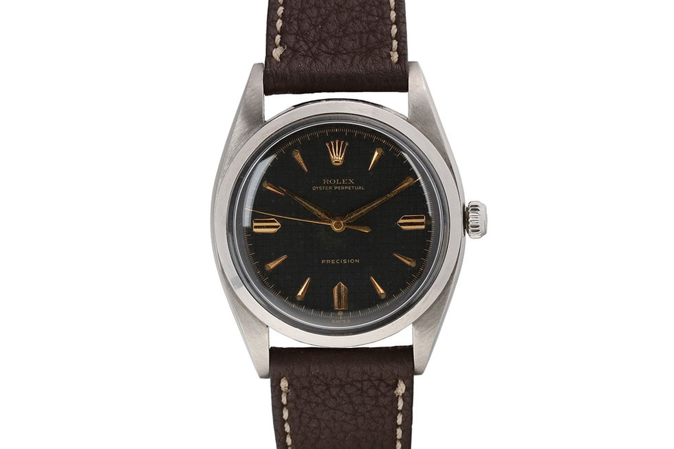 1953 Rolex Oyster Perpetual Precision Early and Rare Pre-Explorer Wrist Watch Ref. 6298