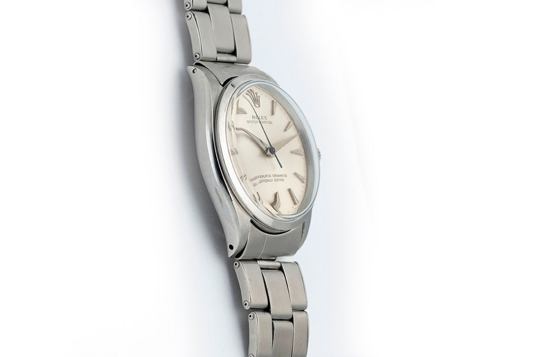 Rolex Oyster Perpetual Stainless Steel Wrist Watch Ref. 1002 Circa 1960