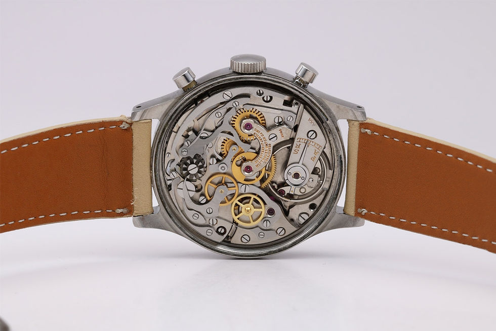 Movement In 1950's Wittnauer Stainless Steel Vintage Chronograph