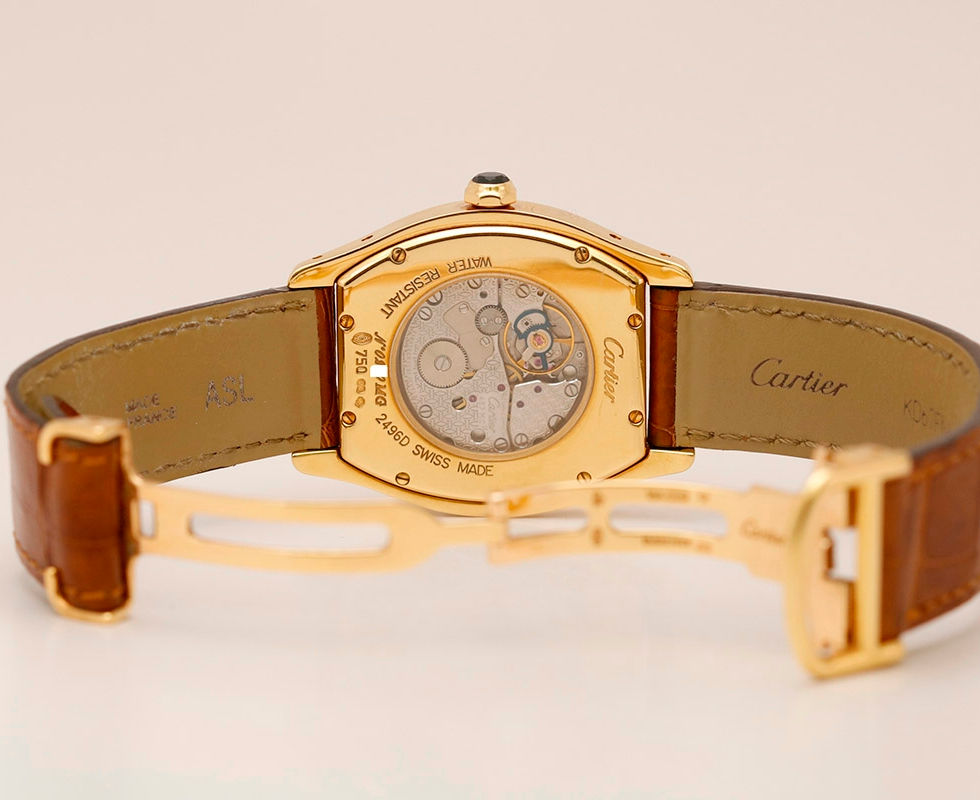 2005 Limited Edition Cartier Paris Tortue Privée Collection 'CPCP' Ref. 2496C Exhibition Case Back