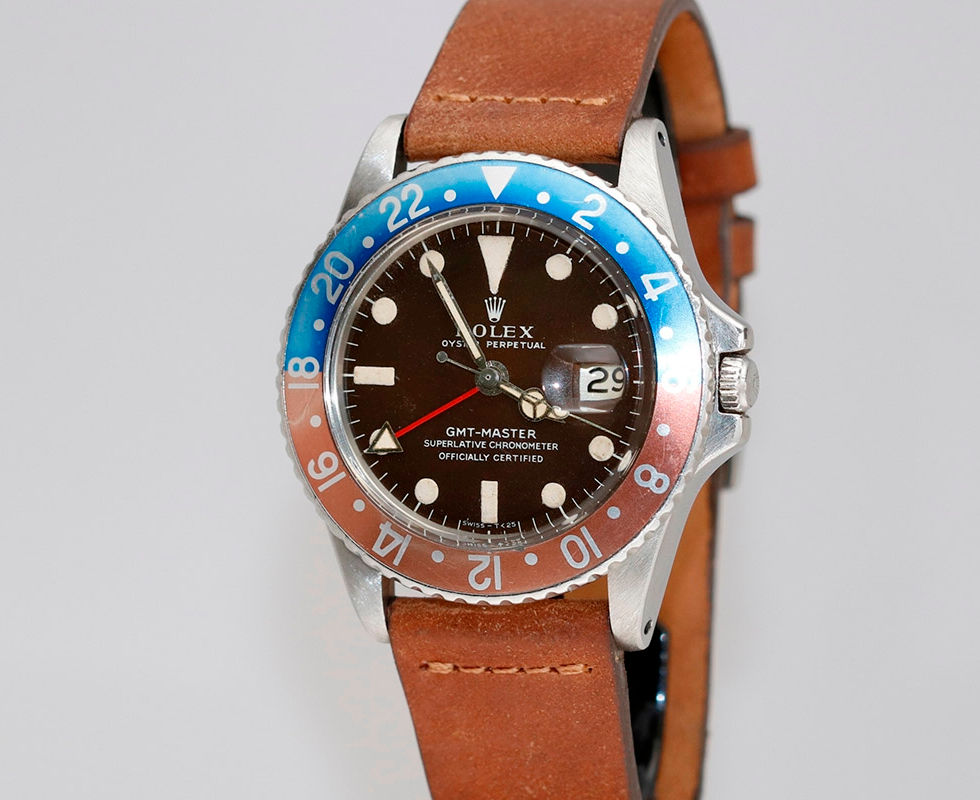 1968 Tropical Rolex GMT Master Wrist Watch Ref. 1675