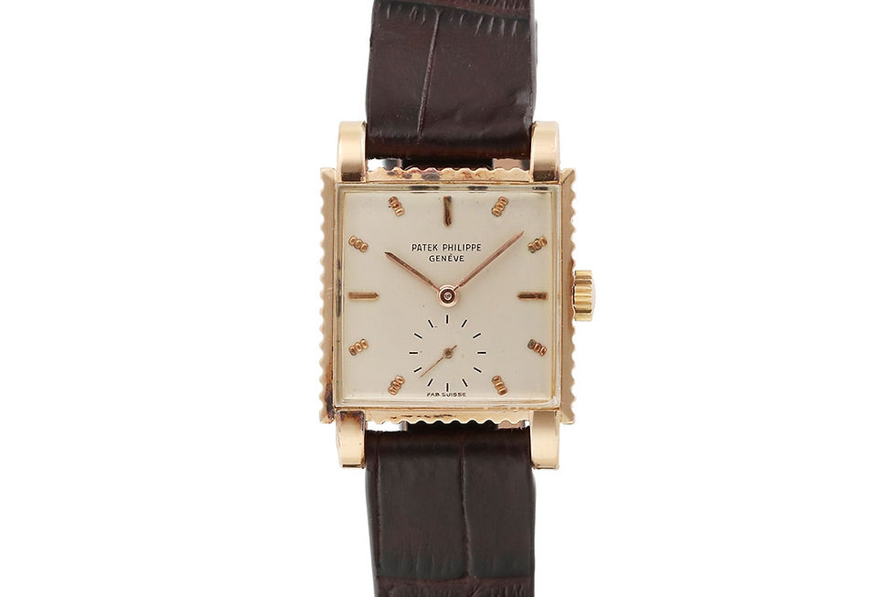 1950's Patek Philippe 18K Pink Gold Wrist Watch Ref. 2472