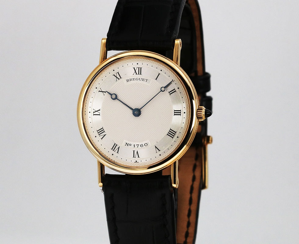 1990's Breguet Classique Ultra Thin Gold Wrist Watch