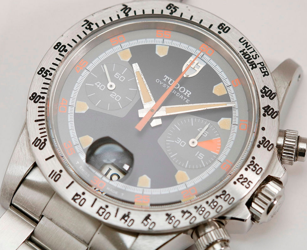 1971 Tudor Oysterdate 'Homeplate' Chronograph Wrist Watch Ref. 7032/0