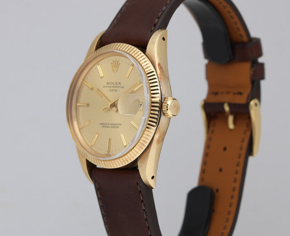 1980 Rolex 18K Yellow Gold Date Ref. 15038