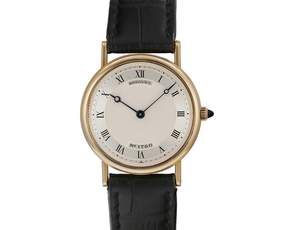 1990's Breguet Classique Ultra Thin Gold Wrist Watch
