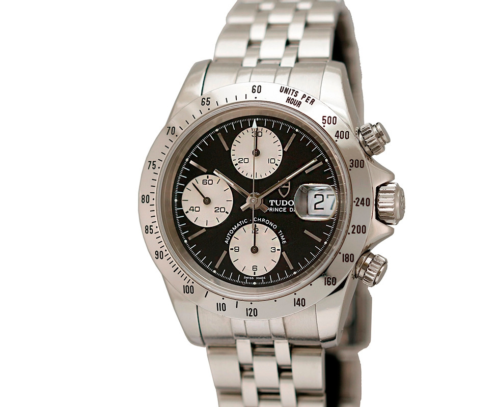 2003 Tudor Oysterdate Prince Stainless Steel Chronograph Wrist Watch Ref. 79280P