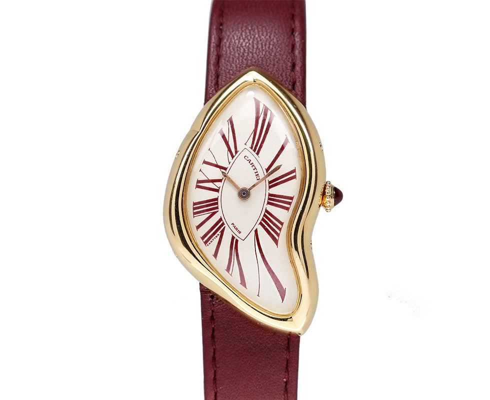 1994 Cartier Crash Pink Gold Limited Edition Wrist Watch Of 40 Pieces For The Hong Kong Market