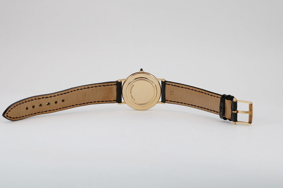 Back Of 1990's Breguet Classique Ultra Thin Gold Wrist Watch