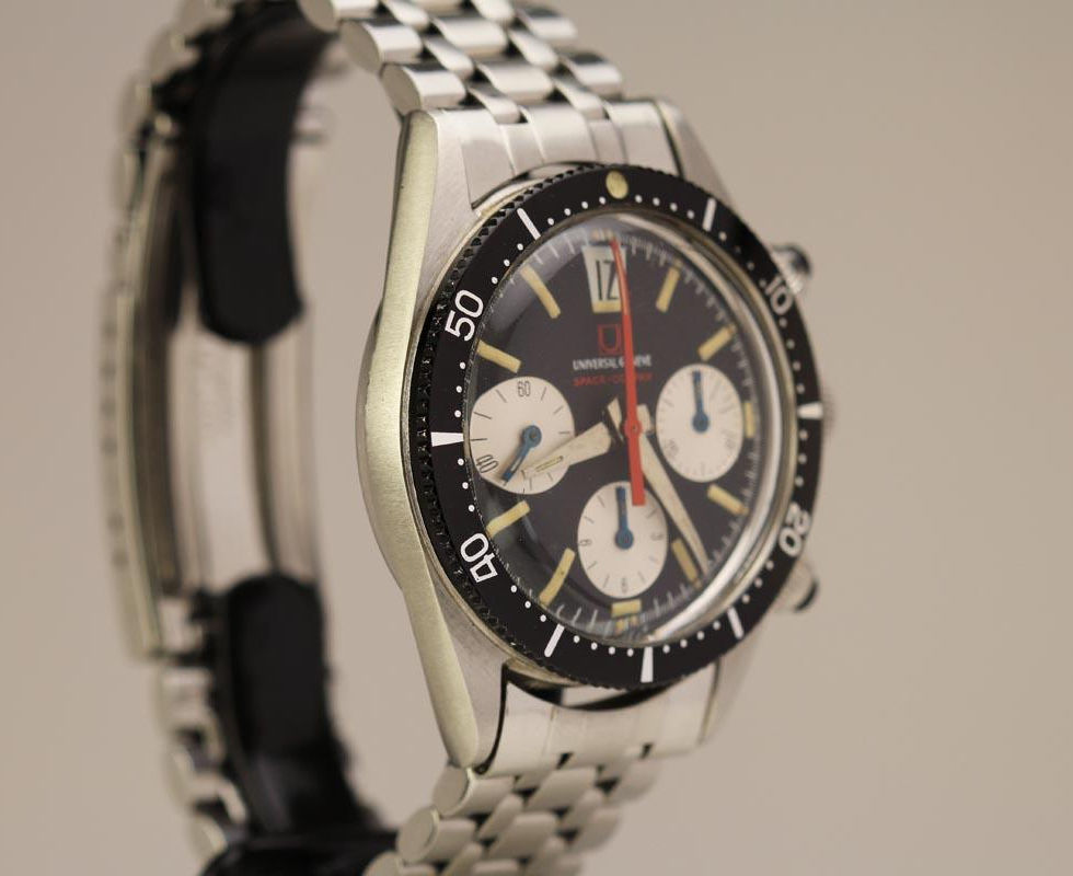 First Generation Vintage Universal Geneve Space-Compax Chronograph Wrist Watch Ref. 885104/01