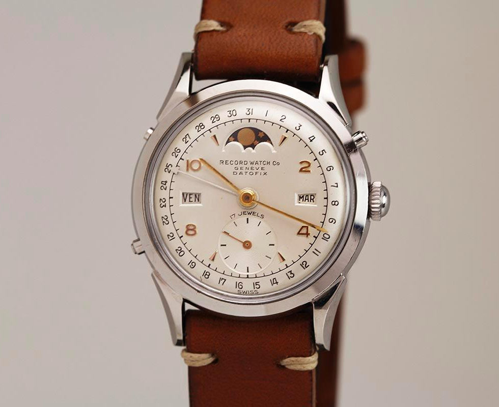 1950's Record Watch Co. "Datofix" Wrist Watch