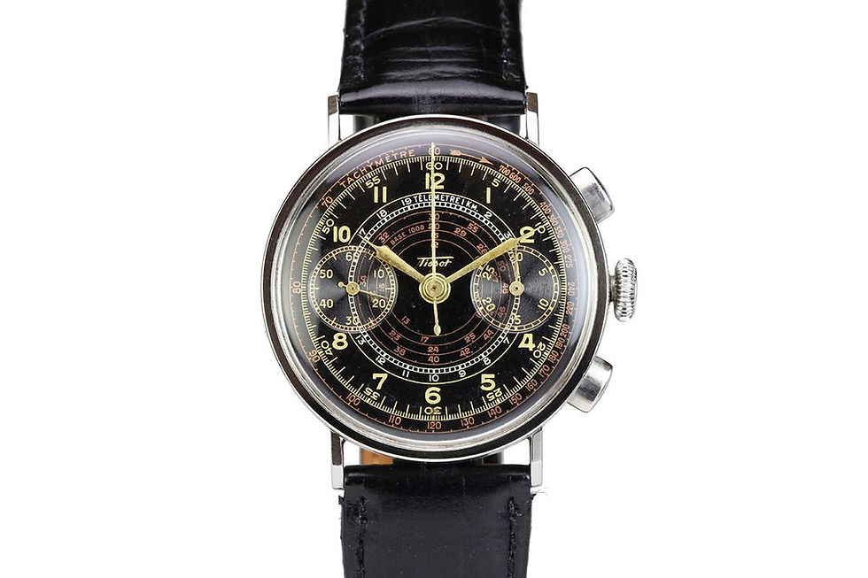1940's Tissot Chronograph Cal 33.3 Vintage Wrist Watch