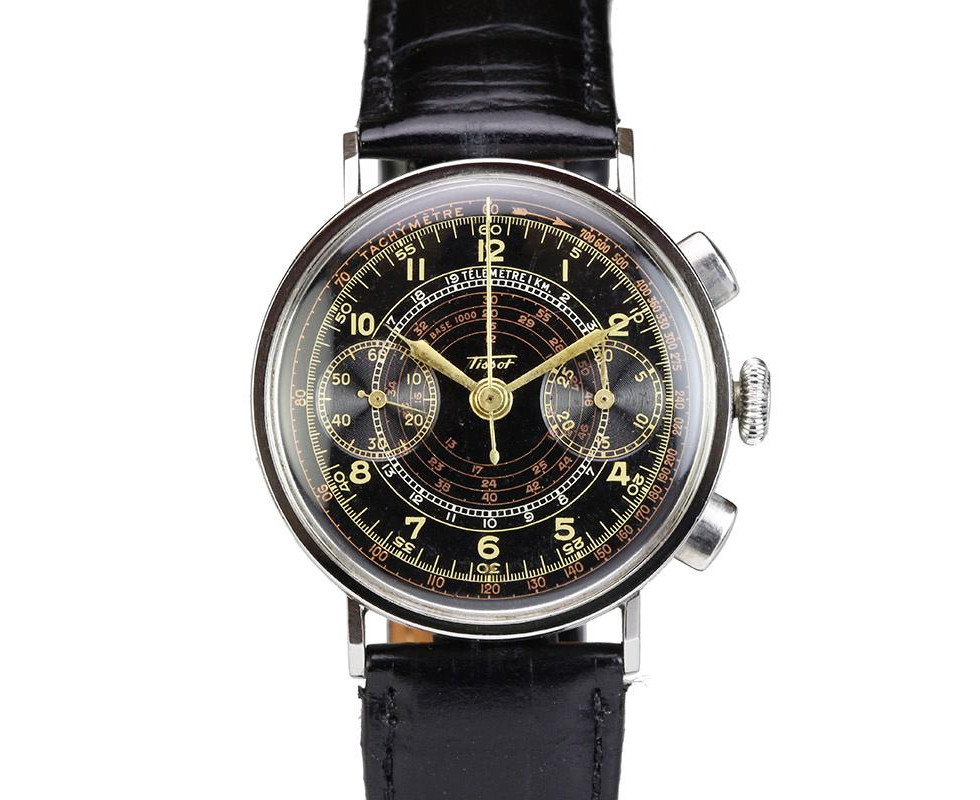 1940's Tissot Chronograph Cal 33.3 Vintage Wrist Watch