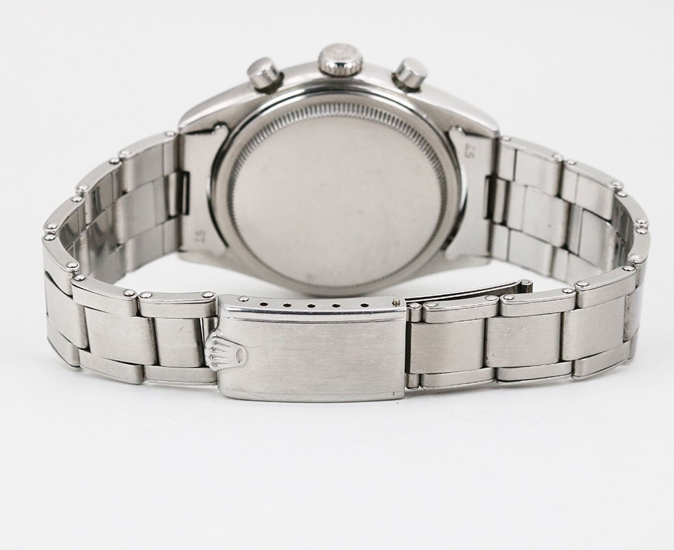 Back Of 1952 Rolex Oyster Chronograph "Pre Daytona" Wrist Watch Ref. 6034