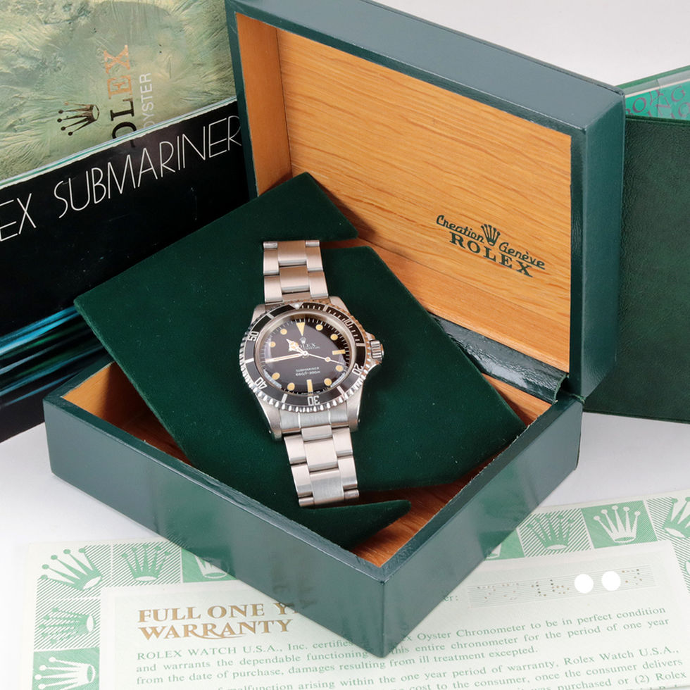 1982 Rolex Stainless Steel Submariner Ref. 5513 With Box & Papers