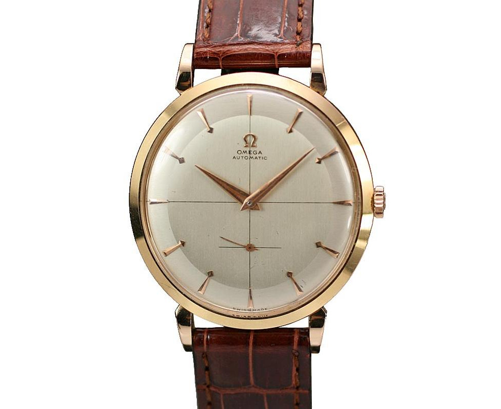 1950's 18K Rose Gold Omega Automatic Wrist Watch