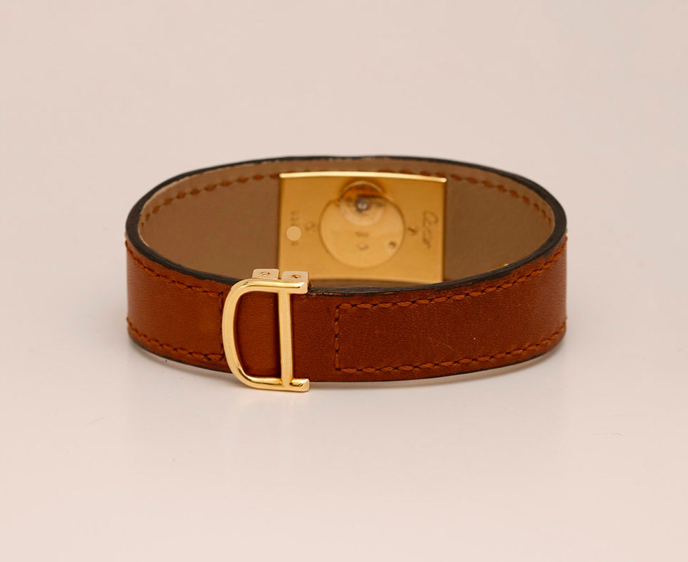 Back Of 1970's Cartier Paris Cuff Tank Vintage Watch