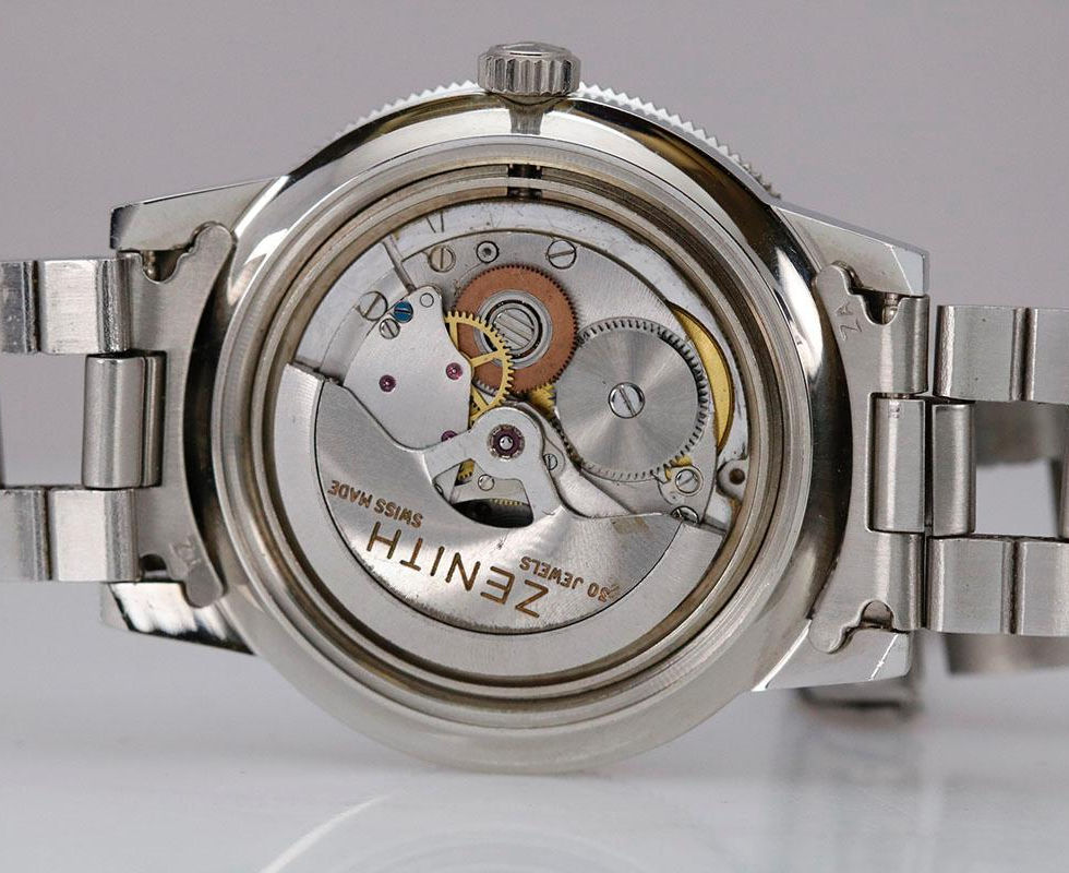 caliber 2532 Movement In 1970's Zenith Diver Watch