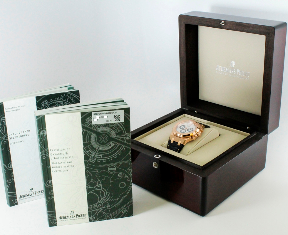 Audemars Piguet Royal Oak Chronograph 26022OR.OO.D098CR.01 Box & Papers
