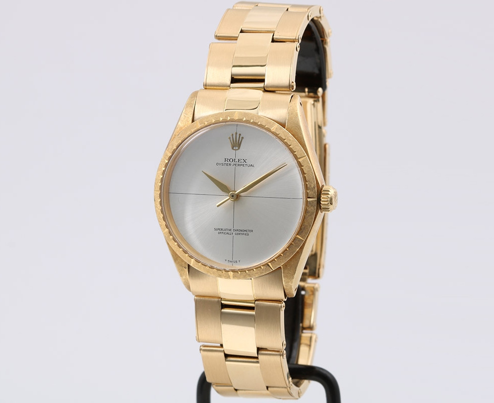 1969 Rolex 18K Yellow Gold Zephyr Wrist Watch Ref. 1009