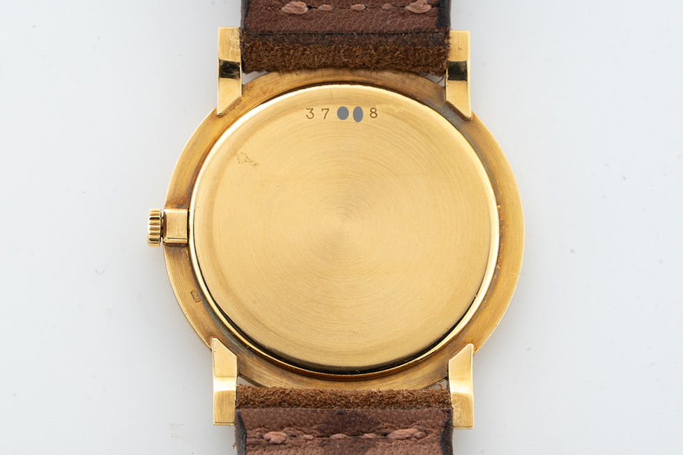 Back of 1950's Audemars Piguet 18K Gold Ultra-Thin Vintage Wrist Watch