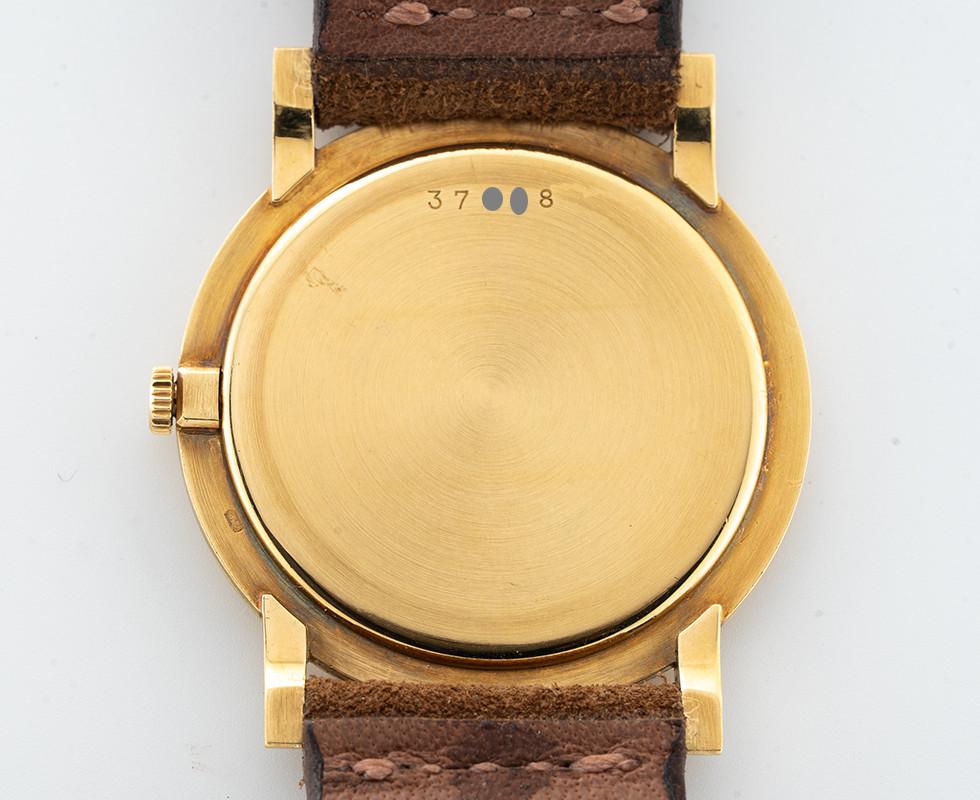 Back of 1950's Audemars Piguet 18K Gold Ultra-Thin Vintage Wrist Watch