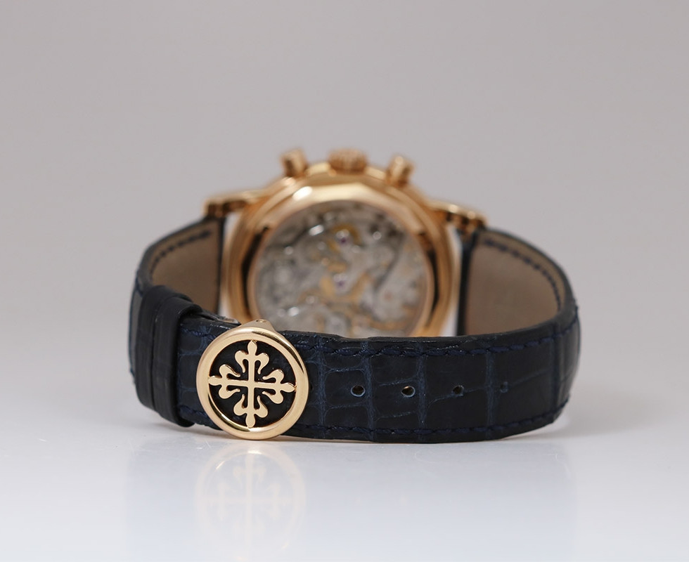 Back Of 2004 Patek Philippe Perpetual Calendar Moon Phase Chronograph Ref. 3970ER