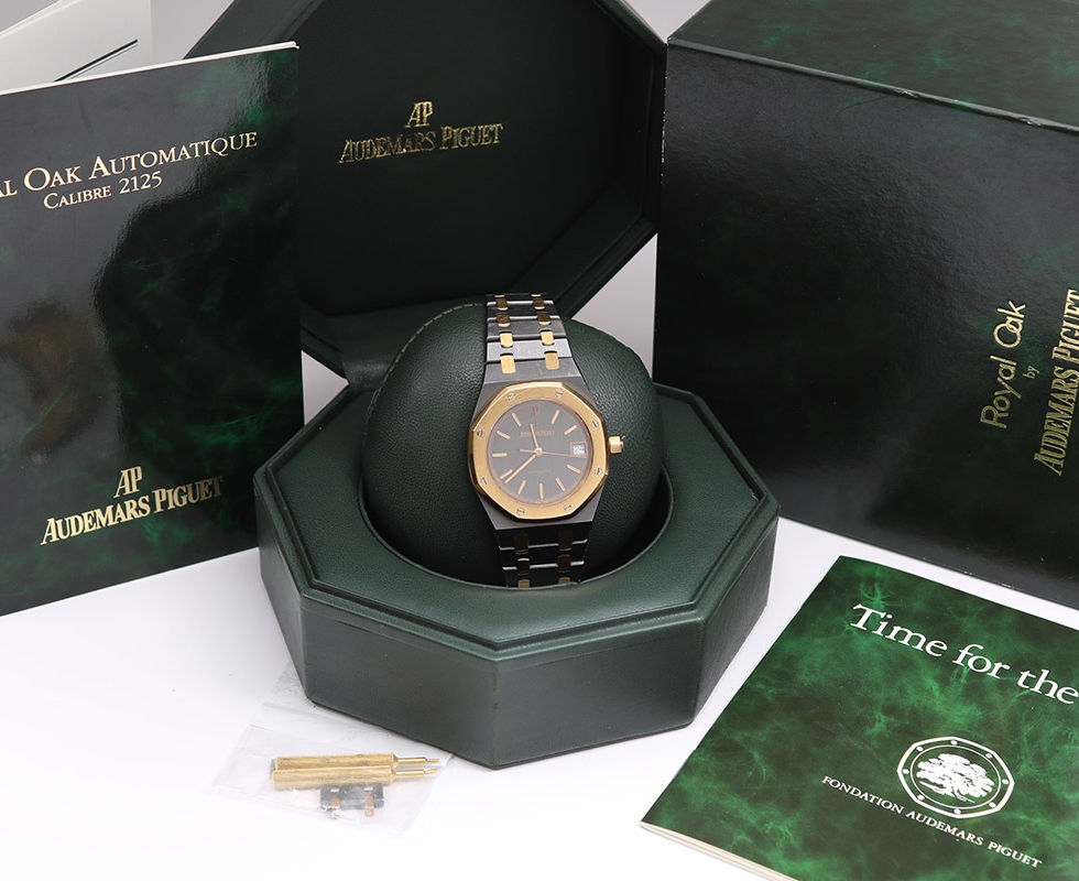 1990's Audemars Piguet Royal Oak Tantalum & Rose Gold Wrist Watch Ref. 14790TR With Box & Instruction Booklet