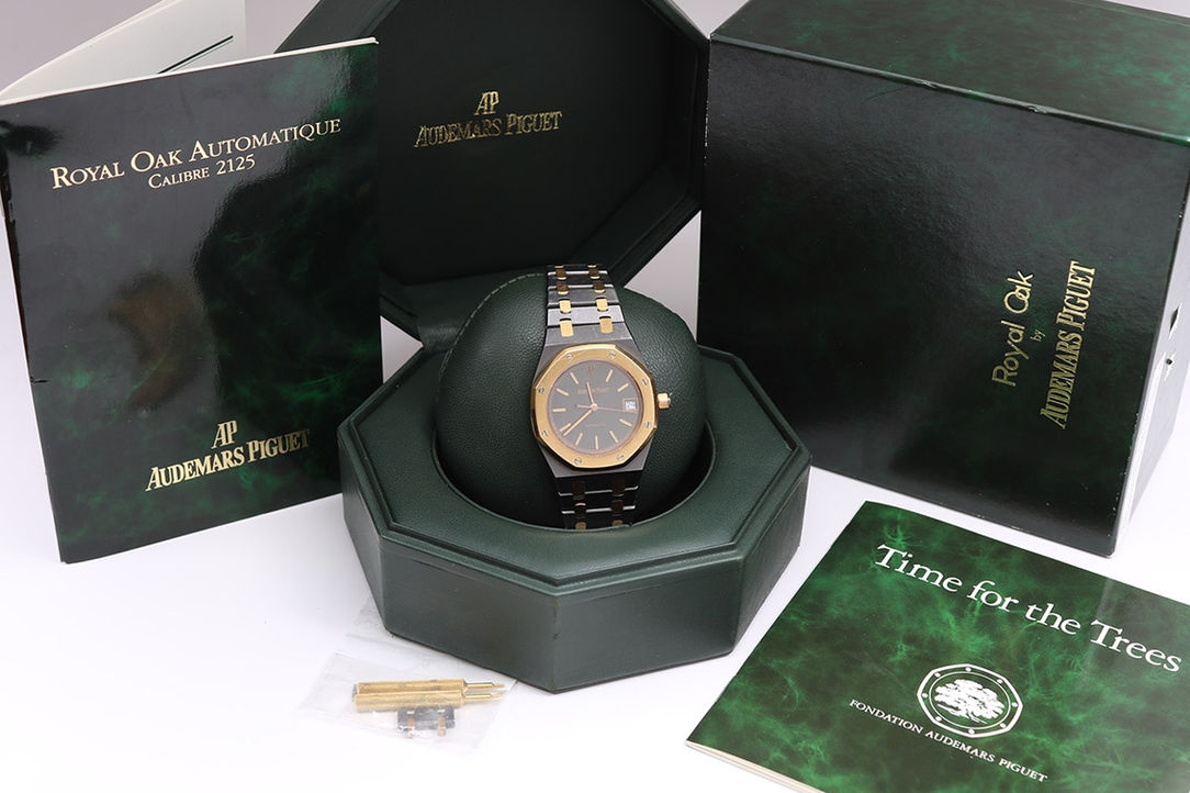 1990's Audemars Piguet Royal Oak Tantalum & Rose Gold Wrist Watch Ref. 14790TR With Box & Instruction Booklet
