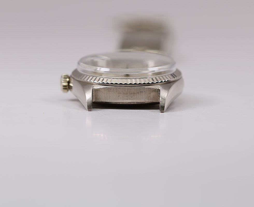 Between Lugs Of 1960 Rolex White Gold Day-Date Wrist Watch Ref. 1803