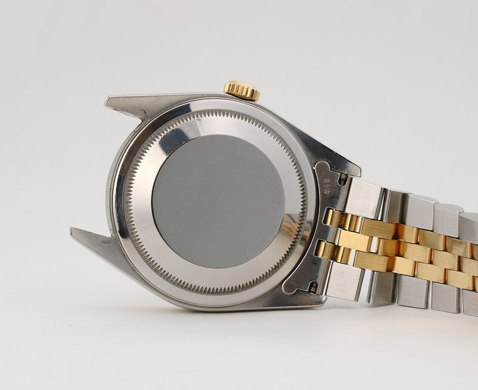 Back Of 1995 Rolex Two-Tone Datejust Wrist Watch Ref. 16233