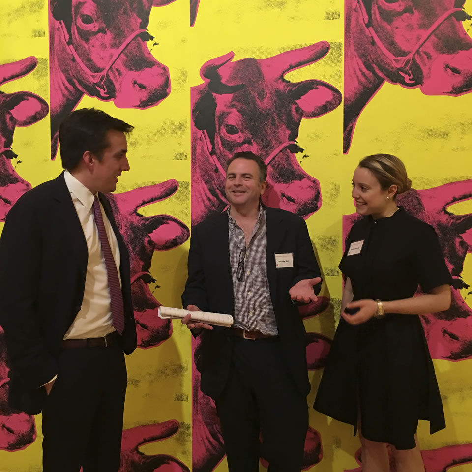 The Three Lecture Hosts(L to R: Eric Wind, Matthew Bain, Caitlin Donovan)