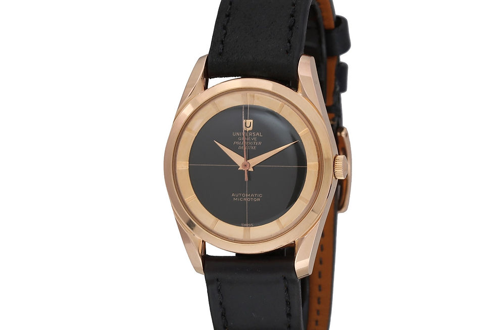 1958 Incredible Rose Gold Universal Geneve Polerouter De Luxe Ref. 10357 3