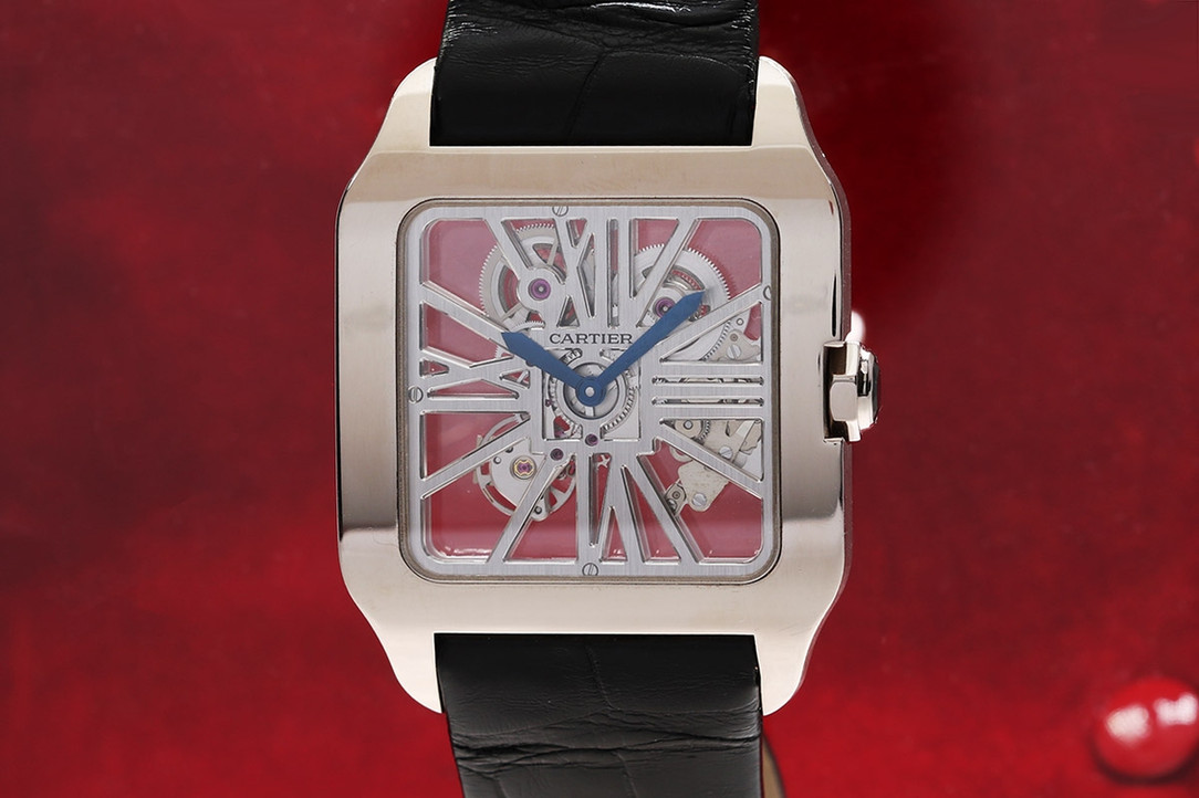 2020 Cartier Santos Dumont Skeleton White Gold Ref. W2020033