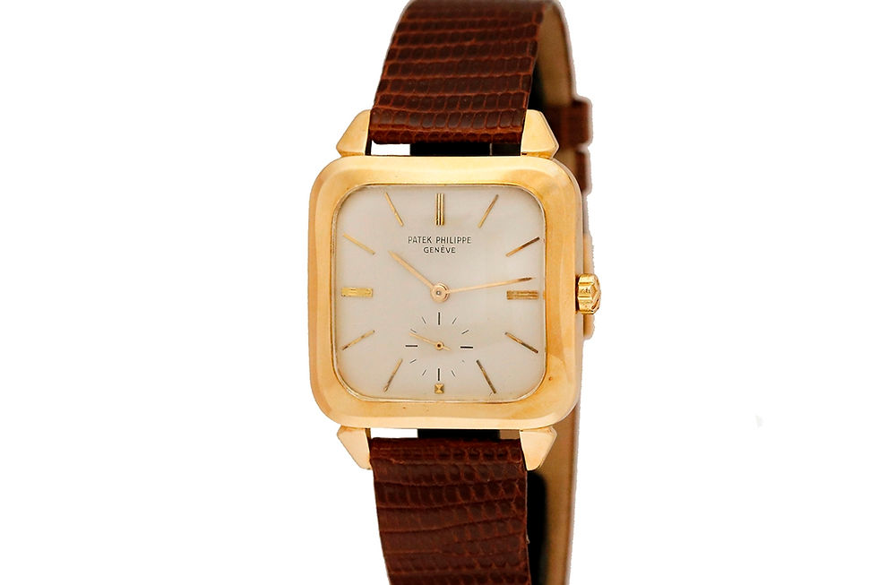 1957 Patek Philippe Gold Square "TV Screen" Vintage Automatic Wrist Watch Ref. 2540