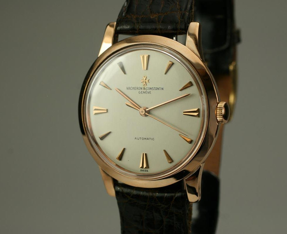 1950's Rose Gold Vacheron Constantin Vintage Wrist Watch Ref 6038
