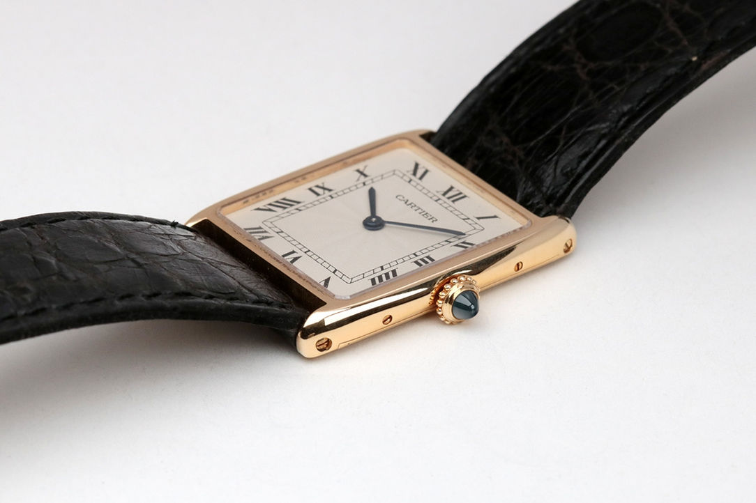 1990's Cartier 18K Yellow Gold Tank Arrondie Ref. 896041